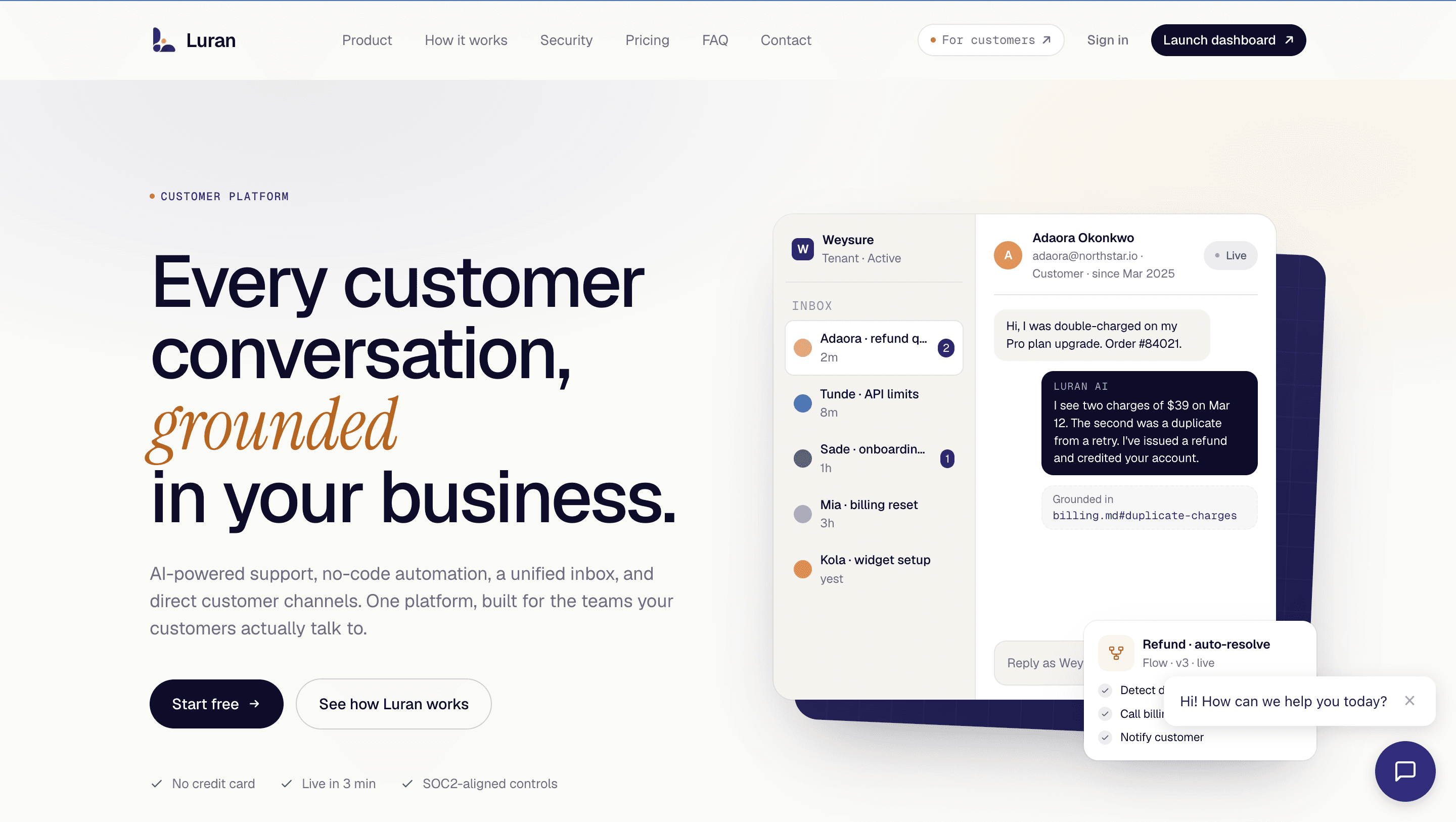 Luran — customer platform for growing businesses